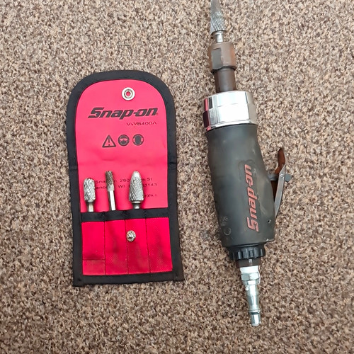 Snap tools air die grinder - on,