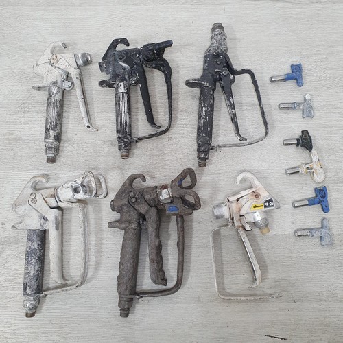 Spray guns and tips mixed - guns,