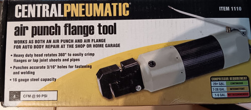 Air punch flange tool - flange, central